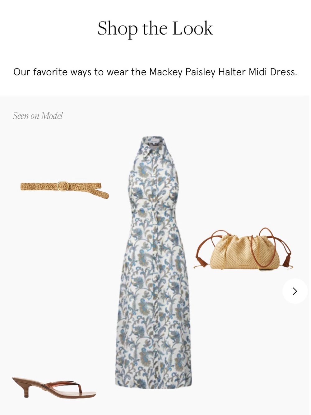 Mackey Paisley Halter Midi Dress - Picture 9 of 16